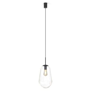 PEAR M viseča svetilka E27 prozorna/črna