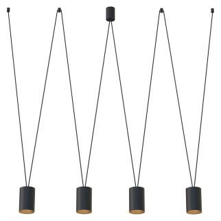 MORE TONE IV viseča svetilka GU10 črna/zlata