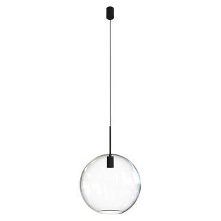 SPHERE XL viseča svetilka E27 prozorna/črna