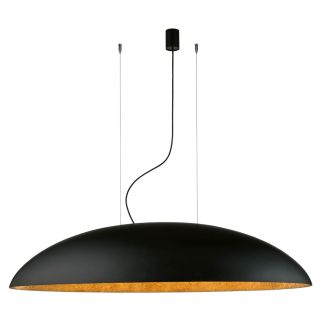 CANOE V viseča svetilka E27 okrogla črna/zlata