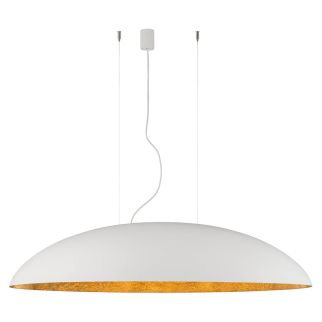 CANOE V viseča svetilka E27 okrogla bela/zlata