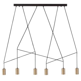 IMBRIA IV viseča svetilka GU10 medenina/črna