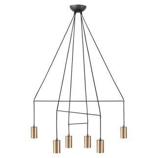 IMBRIA VI viseča svetilka GU10 medenina/črna