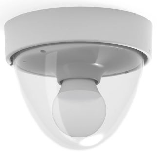NOOK stropna svetilka E27 IP44 bela/prozorna