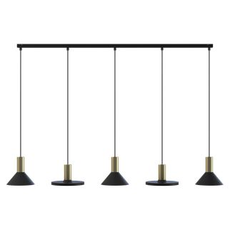 HERMANOS V viseča svetilka GU10 črna/medenina