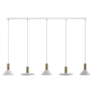 HERMANOS V viseča svetilka GU10 bela/medenina