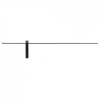 IMPULSE L stenska svetilka LED 15W toplo bela IP23 podolgovata črna