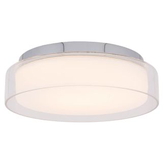 PAN S stropna svetilka LED 12W dnevno bela IP44 prozorna/krom
