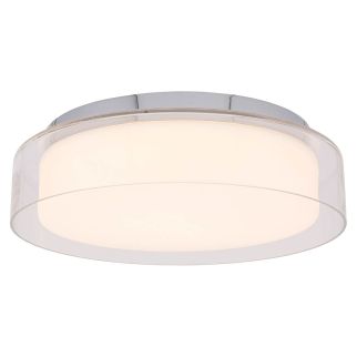 PAN M stropna svetilka LED 17W dnevno bela IP44 prozorna/krom