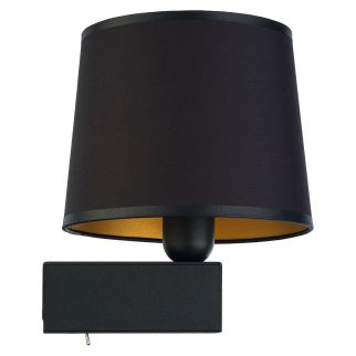 CHILLIN I stenska svetilka E27 stenska črna/črna