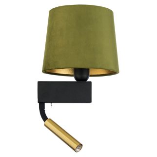 CHILLIN II stenska svetilka G9; E27 zelena-zlata/črna