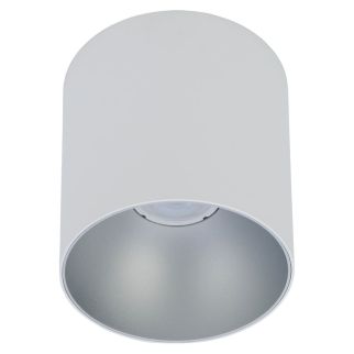 POINT TONE stenska svetilka GU10 bela/srebrna