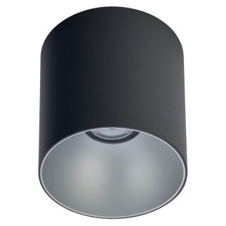 POINT TONE stenska svetilka GU10 srebrna/črna