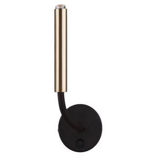 STALACTITE I stenska svetilka G9 medenina/črna