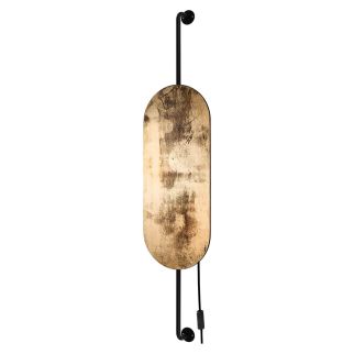 WHEEL LUX II stenska svetilka G9 zlata/črna