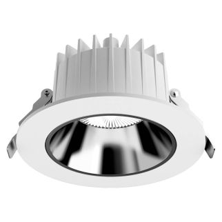 KEA stropna svetilka LED 20W dnevno bela IP44/20 okrogla bela/krom