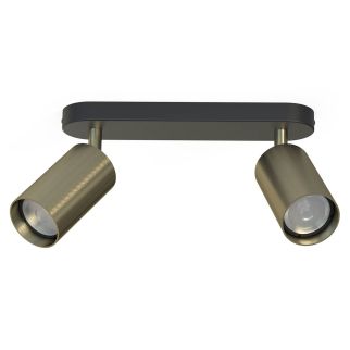 EYE SPOT II stenska svetilka GU10 medenina/črna