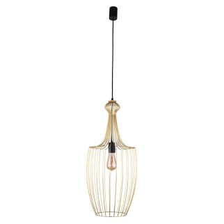 LUKSOR L L viseča svetilka E27 medenina/črna