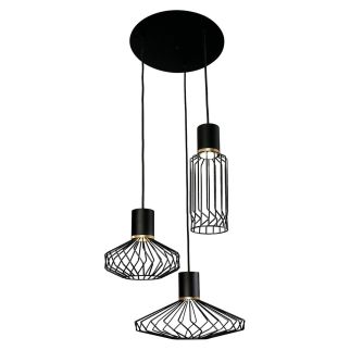 PICO III viseča svetilka GU10 črna/medenina