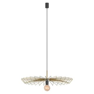 UMBRELLA viseča svetilka E27 medenina/črna