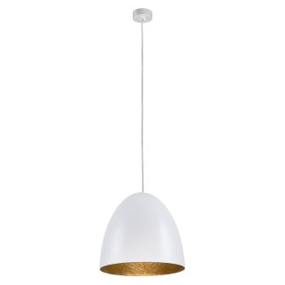 EGG M viseča svetilka E27 bela/zlata
