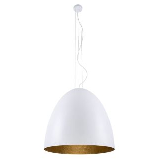 EGG XL viseča svetilka E27 bela/zlata