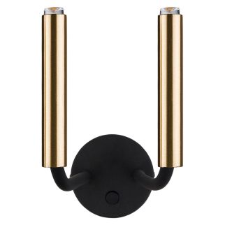 STALACTITE II stenska svetilka G9 medenina/črna