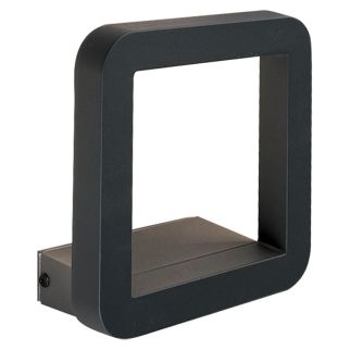 THIKA A stenska svetilka LED 10W toplo bela IP54 črna