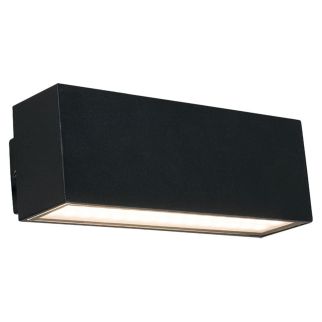 UNIT stenska svetilka LED 10W toplo bela IP54 črna