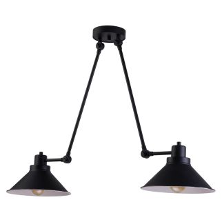 TECHNO II viseča svetilka E27 črna/bela