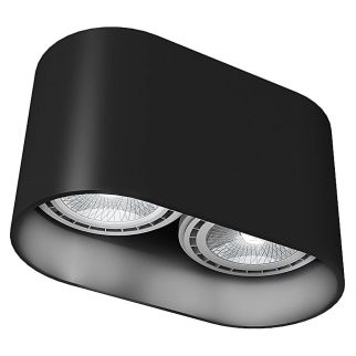 OVAL stropna svetilka GU10 ES111 črna