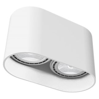 OVAL stropna svetilka GU10 ES111 bela