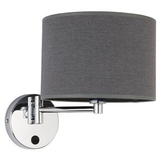 HOTEL I stenska svetilka E14 siva/krom