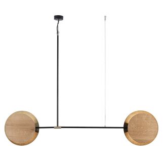 MINIMAL viseča svetilka E27 hrast/črna