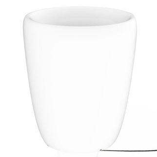 FLOWERPOT S stoječa svetilka E27 IP44 cvetlično korito bela