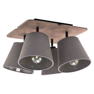 AWINION IV stropna svetilka E27 siva/dark wood