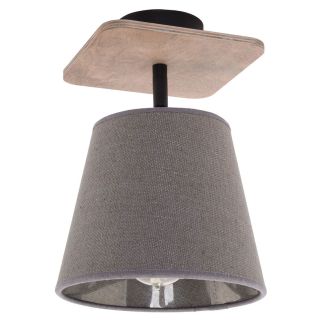 AWINION I stropna svetilka E27 siva/dark wood