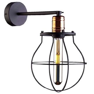 MANUFACTURE I stenska svetilka E27 črna/bakrena