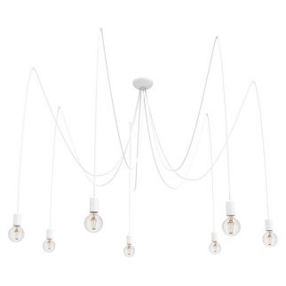 SPIDER VII viseča svetilka E27 bela