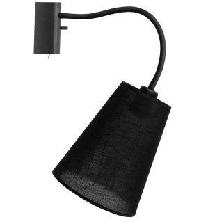 FLEX SHADE I stenska svetilka E27 črna