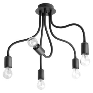 FLEX V viseča svetilka E27 črna