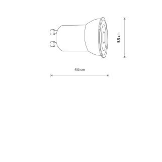 REFLECTOR LED, GU10, R35, 4W GU10 R35 4W 3000K
