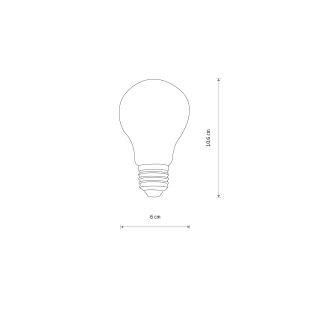 BULB LED E27, A60, 10W E27 10W 3000K Amber glass