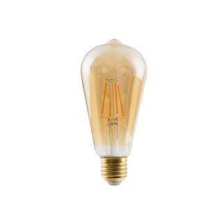 BULB VINTAGE LED E27, 6W E27 6W 2200K Amber glass