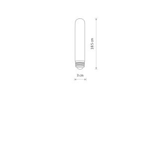 BULB VINTAGE LED E27, 6W E27 6W 2200K Amber glass