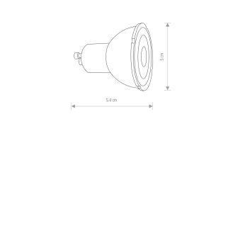 REFLECTOR LED, GU10, R50, 7W, DIMMABLE GU10 R50 7W 3000K Bela
