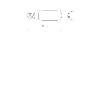BULB LED E14, T25, 4W E14 4W 3000K Bela