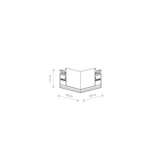 LVM HORIZONTAL CORNER 1-fazni 48V bela