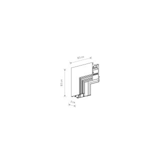LVM RECESSED INSIDE CORNER 1-fazni 48V bela