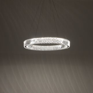 LUXORA LED stropna svetilka 38W 3000K prozorna/nikelj